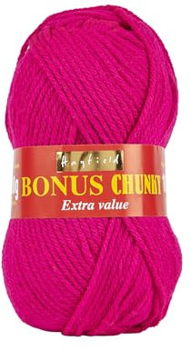 Sirdar Hayfield Bonus Chunky, Electric Pink (572), 100g