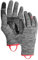 ORTOVOX Fleece Light Glove W - Leichter Fleece-Handschuh mit Smart-Finger und Leder-Handinnenseite für Skitouren - GRAU - Damen - XS