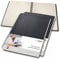 SIGEL CO820/3 Premium Spiralblock A4, kariert, schwarz, 80 Blatt, sehr stabiler Hardcover-Einband, 3er Pack, Einsteckfach, aus nachhaltigem Papier, Conceptum
