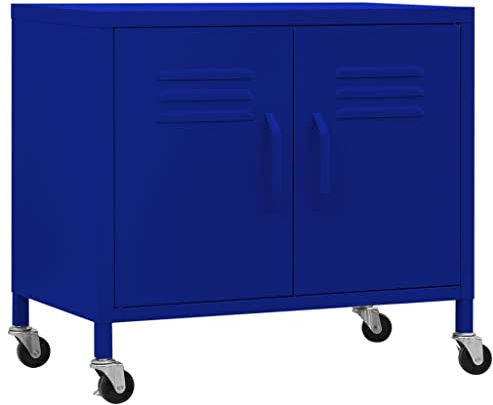 vidaXL Lagerschrank Marineblau 60x35x49 cm Stahl