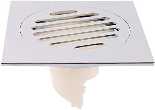 XHALERY Cubierta de Drenaje de Ducha Canal de Drenaje de Ducha con Cubierta de extracción, Rejillas de Ducha cuadradas antiolor de Cobre Rejillas de Drenaje antiobstrucción Colador (Color