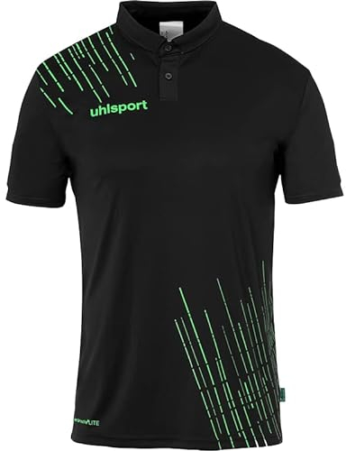uhlsport Herren Score 26 Poly Poloshirt Und Jungs Sport-Polo, Schwarz/Fluo Grün, 5XL EU