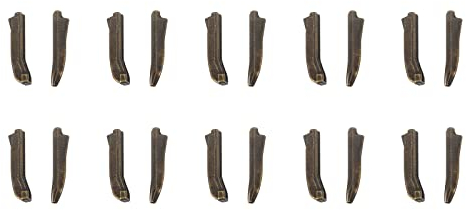 sourcing map 10 Stück Reißverschluss Reparatur Doppelt Open Reißverschluss Stopper Verriegelung Kit #3 Stecknadeln Reissverschluss Reparieren für Jacke Mantel Zweiwege Kleidung, Bronze Ton