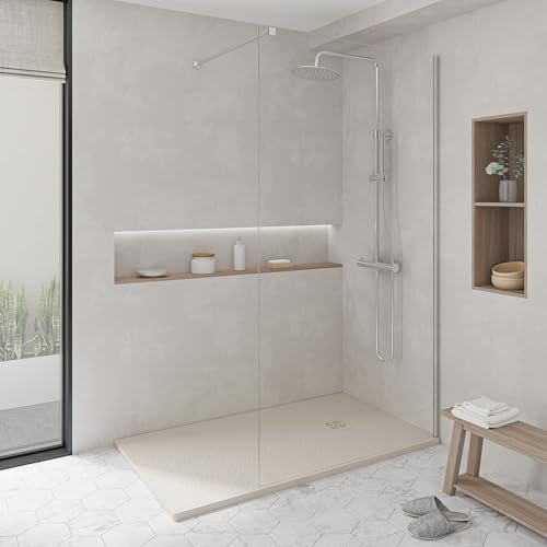 KOES - Receveur de douche en résine modèle NILO – 80x170 – Crème RAL 1013 - Voir toutes les offres