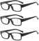 Suertree Lesebrille Computerbrille 3 Pack Damen Sehhilfe Anti Ermüdung Brillen Herren Leser 4.0X KS9806