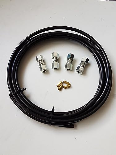 VE-INDUSTRIES 5 Meter Reparaturset 6x8mm | Kunststoffleitung | Schlauchverbinder | Verstärkungshülsen | für Rücklauf- oder Vorlaufleitung