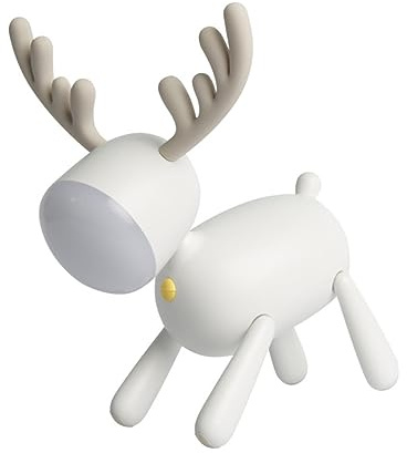 UKCOCO Led Nachtlicht Elch Form Cartoon Silikon Lampe Kinderzimmer Usb Wiederaufladbar Energiesparend Stimmungslicht Nachttischlampe Schlafzimmer Dekoration