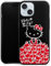DeinDesign Silikon Hülle kompatibel mit Apple iPhone 15 Case schwarz Handyhülle Apfel Fanartikel Hello Kitty
