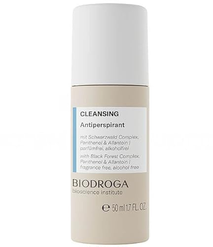 BIODROGA Bioscience Institute - CLEANSING - ANTIPERSPIRANT Deo Creme 50 ml – Zuverlässiger Schutz für jeden Hauttyp – Ohne Parfüm & Alkohol, verhindert übermäßiges Schwitzen & Geruch