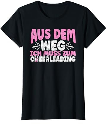 Cheerleading Cheerleader Damen Pompom Cheerleaden Mädchen T-Shirt