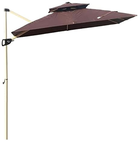 Parasol d'extérieur Parasol de Patio Parasol Parasol D'extérieur Suspendu À Double Auvent, Parasol De Plage Avec Réglage Facile De L'inclinaison, Parapluie D'extérieur Parasol de Jardin Ombrelle de Te