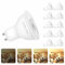 Sanlumia | 7W LED Spot Culot GU10 | Dimmable | 520LM | équivaut 75W halogène | Blanc Chaud 3000K | 100° Larges Angle de Faisceau | LED Light Lampe | Finition Verre | Lot de 10 Ampoules