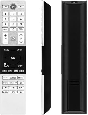 VINABTY CT-8567 Télécommande de rechange pour téléviseur Toshiba Smart 4K UHD HDR LED TV 32LK3C63DB 32W2263DG/2 43UK3C63DB 50UK3C63DB 50UK4D63DB 65UK4D63DB 50UV2363DB 32LV3E63DB 3DG 50 UV2363DG