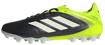 adidas Unisex Adulto Copa Pure III League 2G/3G Artificial Ground Football Boots, Core Black/Cloud White/Lucid Lemon, 44 2/3 EU