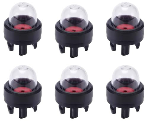 Vergaser Primer Pumpe 6 Stück, Zündkapsel Primer Pumpe, Snap In Primer Bulb Pump, General Kraftstoffbirne, Transparent Primerkolben, Kompakt & Leichtgewichtig, Für Chainsaw, Gebläser, Trimmer