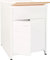 Bonussi Mobile Lavatoio da Esterno in Polipropilene e Alluminio 60x60x83 cm Bianco