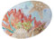 Brandani 50061 VASSOIO OVALE OCEANO MELAMINA 35X25X2 cm