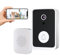 ZZJTPA Sonnette sans Fil avec caméra, visuelle Sonnette caméra Voix interphone Surveillance WiFi HD Vision Nocturne Sonnette Intelligente