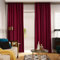 MYRU 1 Pair Pencil Pleat Luxury Velvet Curtains, Room Darkening, Thermal Insulated Drapes for Living Room Bedroom(Wine Red, 2 x 66x96 Inch)