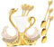 Mobestech 1Juego Cubiertos Soporte Para Moldura De Cisne Utensilios De Cocina Para Postres Para Casa y Cafeterías De Cucharas