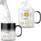 Funny Mug with Photo and Text, a Personalized Magical Heat-Sensitive Photo Collage Mug Gift. (40th Birthday)