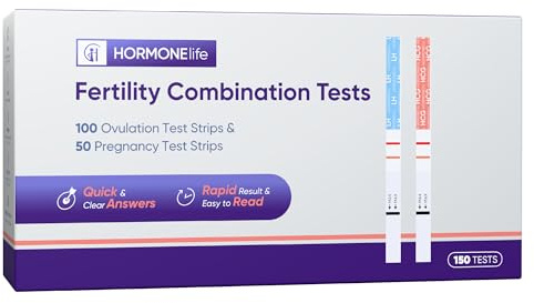 HORMONElife 100 Ovulation Test Strips and 50 Pregnancy Test Strips