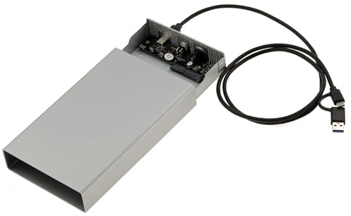KALEA-INFORMATIQUE Metallgehäuse für 2,5- oder 3,5-Zoll-SAS-Festplatten mit SFF-8482-Anschluss USB3.2 Gen 2x1 10G-Verbindung und 12V 3A-Stromversorgung