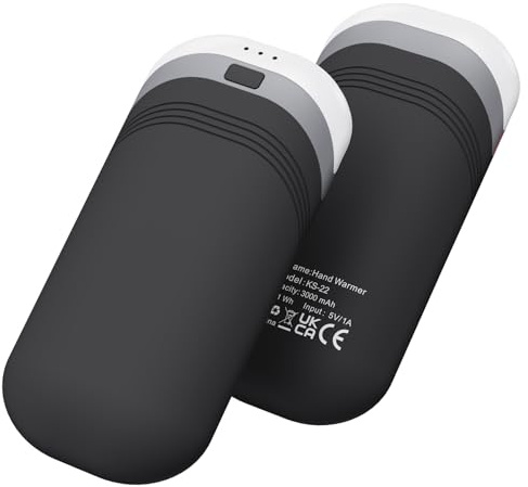 2 Pack Hand Warmers Rechargeable,Thermally Conductive Silicone Hand Warmers for 360° Double-Sided Heat, Ultra-Thin,Portable Pocket-Sized USB Electric Handwarmer, Electronic Gifts for Men Women