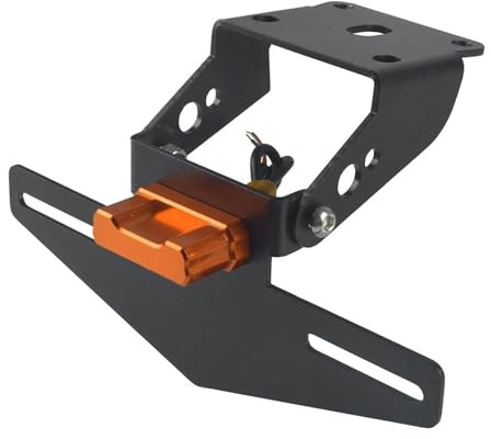 WYHSFSS Motorrad-Kennzeichenhalter, für KTM Duke 125 200 250 390 Motorrad Hinten Faltbare Kurze Schwanz Kennzeichen Kit Kennzeichen Halterung Halter,B