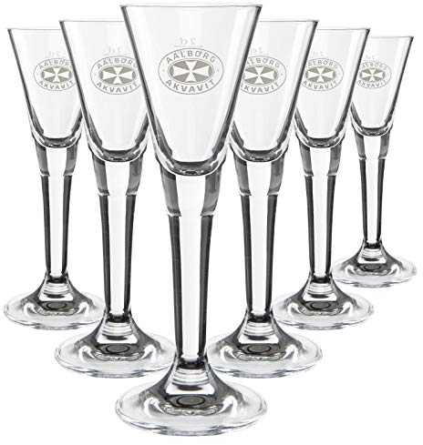 Rastal Original Aalborg Jubiläums Aquavit 2cl Gläser 6 Stück