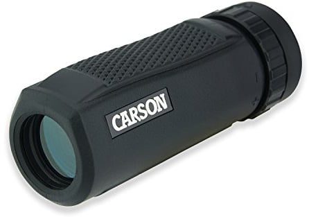 Carson WM-025 10x25 BlackWave Waterproof Monocular with Close Focus of 1.2m