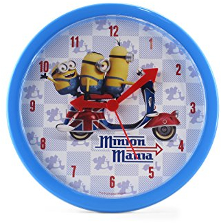 Joy Toy Minions Wanduhr aus Plastik Analog 24 cm in Geschenkpackung 90324
