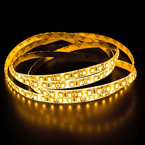 Lumonic LED Strip 5m Gelb LED Leiste 12V IP65 600LEDs 120 LED/m SMD2835 I LED Streifen I LED Stripe 500cm, LED Band, LED Lichtband