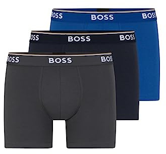 BOSS Men's 3-pack Power Cotton Stretch Boxer Briefs Boxer Shorts