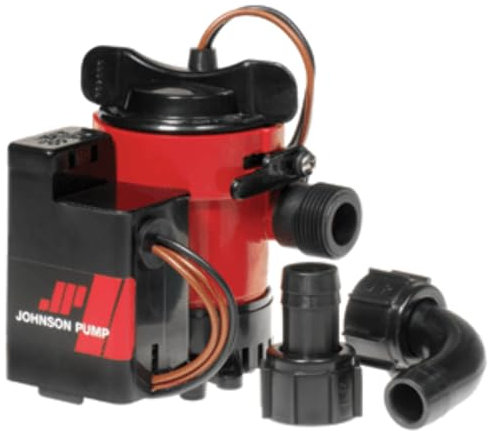 Johnson Pump 189 – 0550300 Pompe vide-cave avec interrupteur automatique, 1.893 L/H