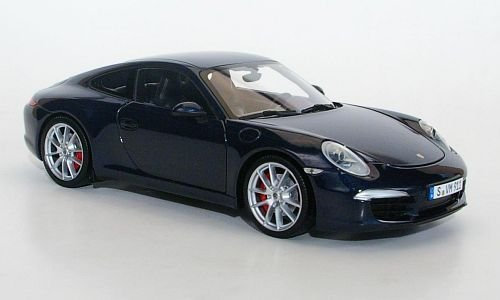 Porsche 911 Carrera S (991), met.-DKL.-blau, 2011, Modellauto, Fertigmodell, Minichamps 1:18