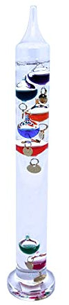 30cm tall Free standing galileo thermometer
