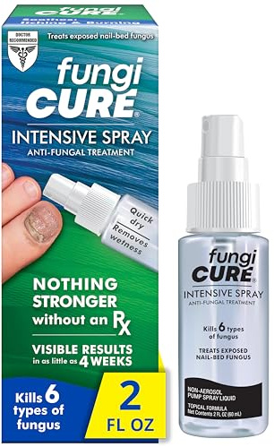 FUNGICURE Intensive Spray, Soothes Itching & Burning, 2 Fluid Ounce (Pack of 1)