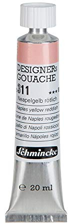 Schmincke Designers Gouache Neapelgelb rötlich, 20 ml-Tube, 25 311 007