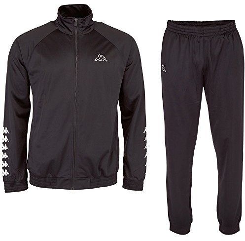 Kappa Herren 303307 Till Unisex Trainingsanzug, Black, Gr. L