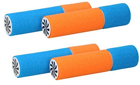 UMKYTOYS Set of 4 Foam Water Pistol Blaster Shooter Pump Pool Toy