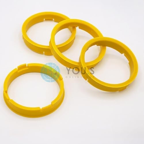 4 x ZENTRIERRINGE DISTANZRING für ALUFELGEN S52 73,1-65,1 mm CMS, DBV, Proline Wheels, Schmidt Revolution