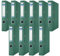 DONAU Premium Ordner Schmal 10er Pack/DIN A4 / 5 cm / 10 Stück/Grün/Kunststoffbezug PP/Carton Papier Schlitzordner Büroordner Aktenordner Ringordner/Grünen Punkt