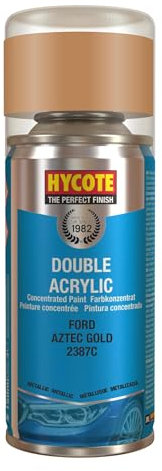 Hycote Double Acrylic Aerosol Car Spray Paint, Ford - Aztec Gold, 150 ml