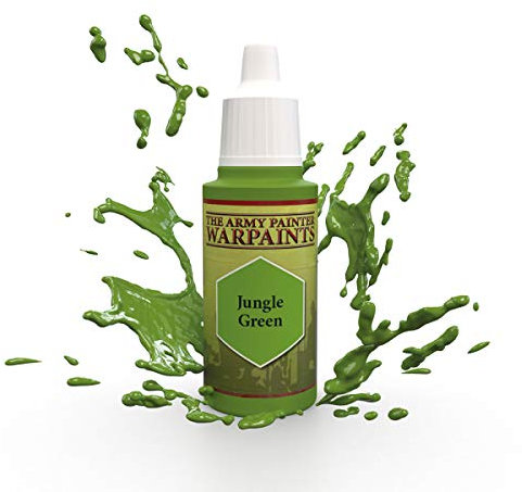 The Army Painter | Warpaint | Jungle Green | Acrylic Non-Toxic Heavily Pigmented Water Based Paint for Tabletop Roleplaying, Boardgames, and Wargames Miniature Model Painting