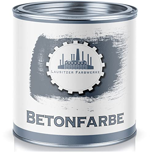 Lausitzer Farbwerke Betonfarbe SEIDENMATT Taubenblau RAL 5014 Blau Traditionelle Fassadenfarbe für mineralische Untergründe (Stein Mauer Beton Fassade Putz Zement) streichen & versiegeln (30 kg)
