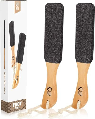 Pediküre-Fußraspelfeile, Hornhautentferner, abgestorbene Haut, Mais, harte Haut, Bimsstein für Füße, Schaber, Feilen, Bürstenwerkzeug für nasse und trockene Füße, 2 Stück