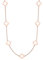 Heideman Halskette Elara Damen - aus hochwertigem Edelstahl - gold silber rosegold farbend - Kette mit Kleeblatt Ornamenten für Frauen - 80cm lang mit Verlängerungskettchen
