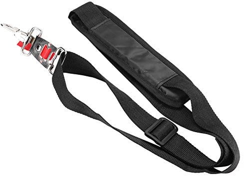 Fdit Cinghia per Imbracatura a Spalla Singola in Nylon a sgancio rapido con Gancio per Il Trasporto Cinghia Morbida per decespugliatore Nero