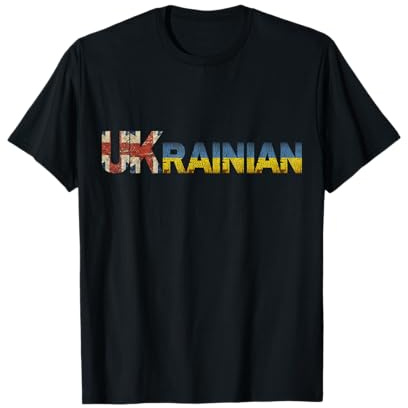 Ukrainian UK Ukraine Tshirt England English Scotland Flag T-Shirt